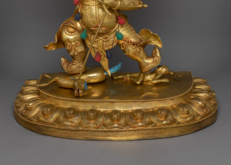 Large Begtse Chen Statue | An Exquisite representation of wrathful Buddhist Protector