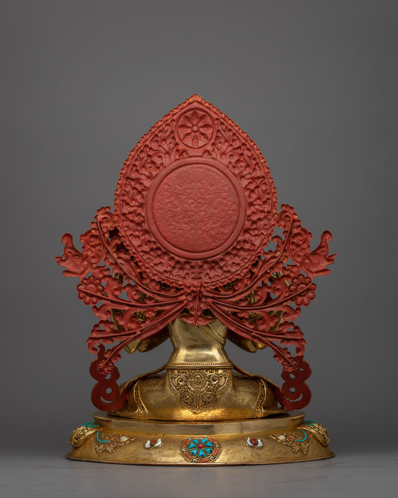 Exquisite Chenrezig Gold Statue | The embodiment of Compassion