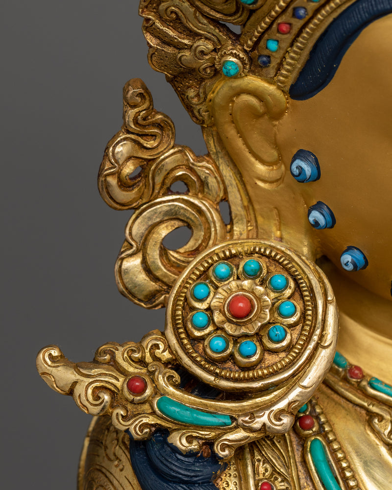 Wealth Deity Religious Dzambhala Sculpture | Icon for Material and Spiritual Abundance