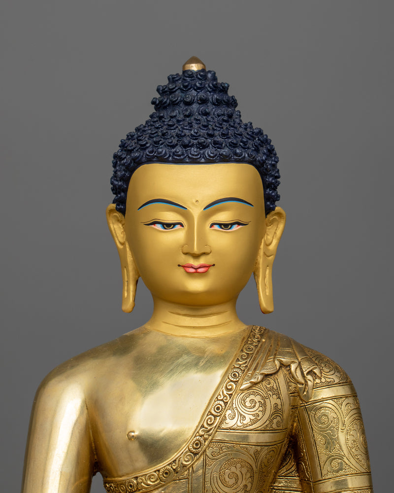 Bhaiṣajya-guru Spiritual Healing Buddha | Handcrafted 24K Gold Gilded Statue