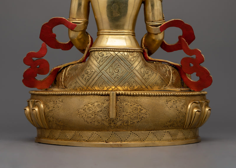 Amitayus Buddha of Longevity Sacred Himalayan Sculpture | Symbol of Infinite Life