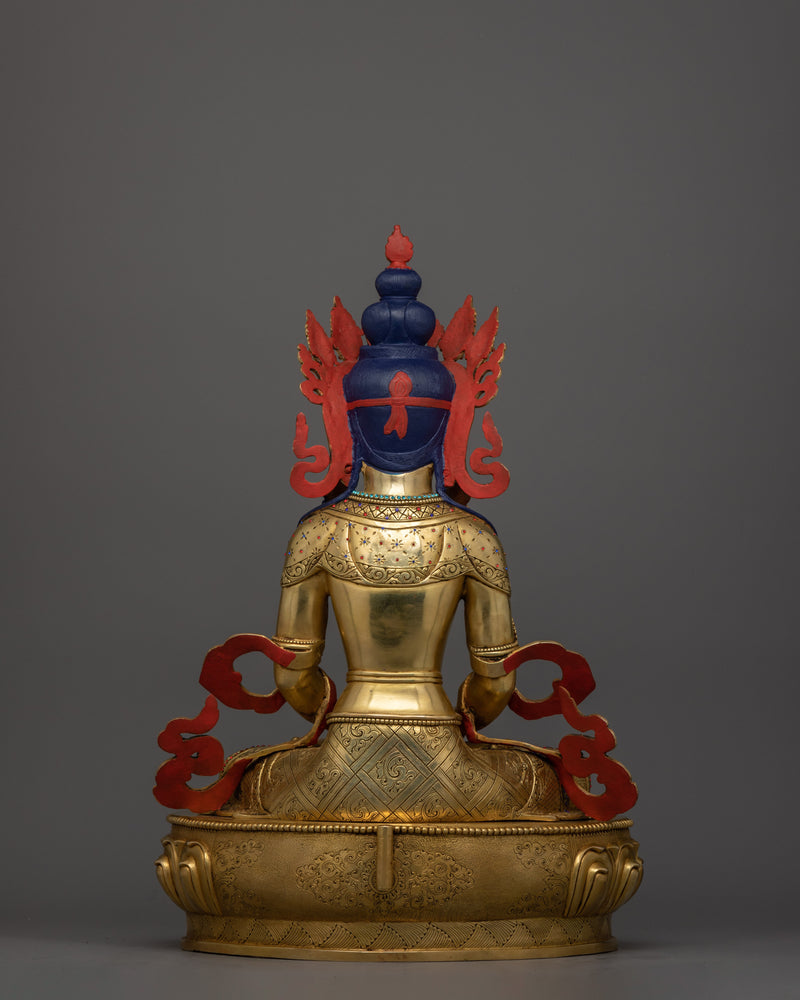 Amitayus Buddha of Longevity Sacred Himalayan Sculpture | Symbol of Infinite Life