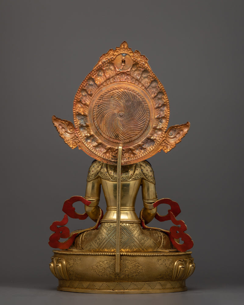 Amitayus Buddha of Longevity Sacred Himalayan Sculpture | Symbol of Infinite Life