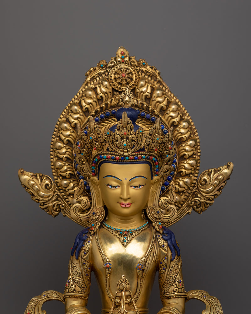 Amitayus Buddha of Longevity Sacred Himalayan Sculpture | Symbol of Infinite Life