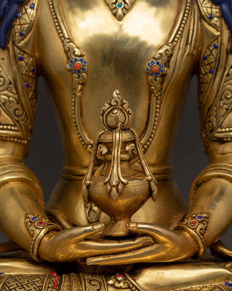 Amitayus Buddha of Longevity Sacred Himalayan Sculpture | Symbol of Infinite Life