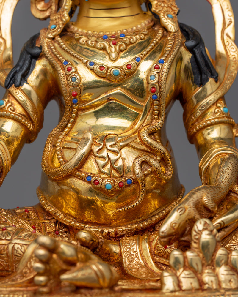 Meditation Wealth Deity Dzambhala Statue | Icon for Material and Spiritual Abundance