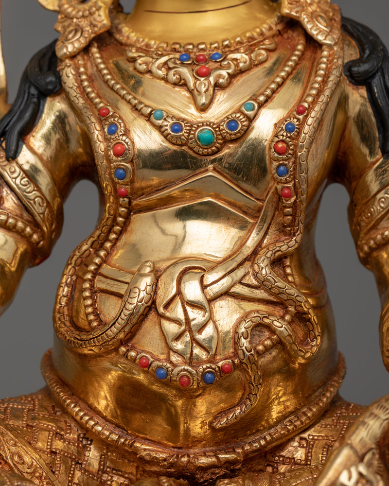 Himalayan Dzambhala Statue for Shrine | Icon for Spiritual Abundance