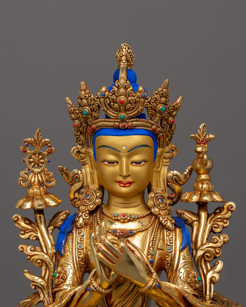 Guide to Dharma Maitreya Future Buddha Figurine | Compassionate Buddha