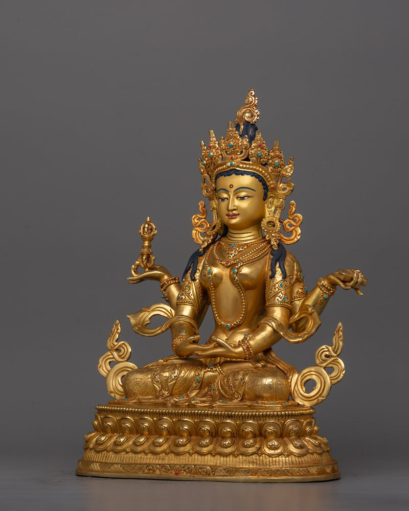 The Goddess of Wisdom Prajnaparamita Figurine | Tibetan Buddhism Sacred Artwork