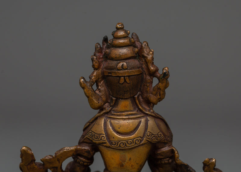 Antique-Finished Vajrasattva Spiritual Statue | Handcrafted Buddhist Art