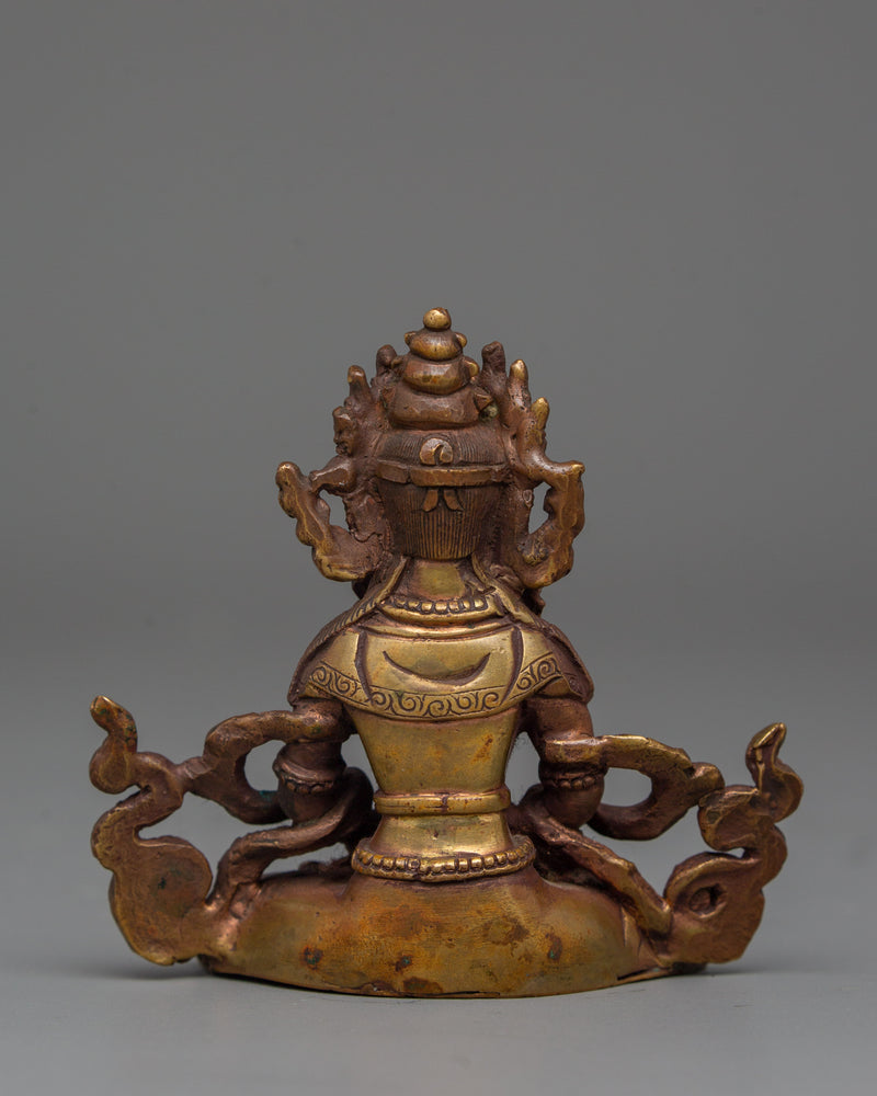 Long Life Deity Amitayus Figurine | Tibetan Symbol of Vitality