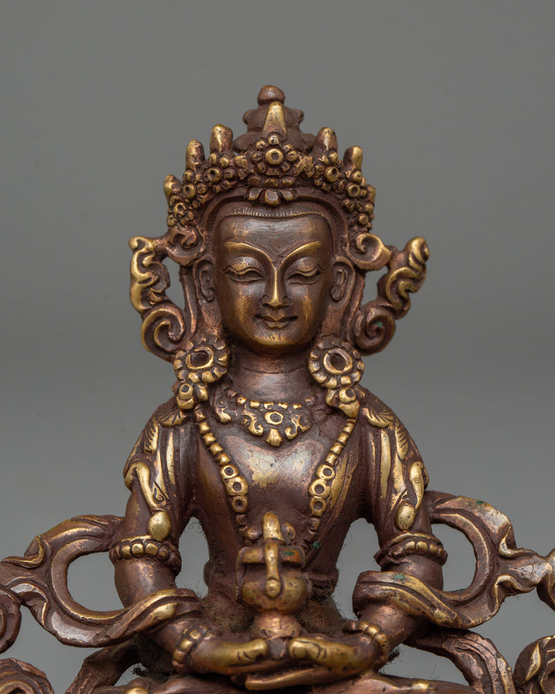 Long Life Deity Amitayus Figurine | Tibetan Symbol of Vitality