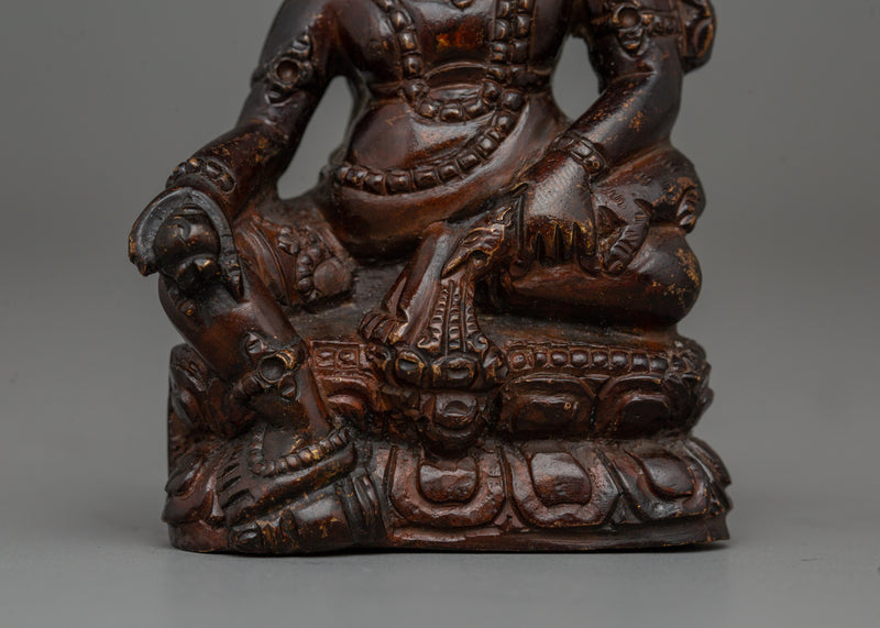 Hindrances Remover Black Dzambhala Statue | Bestower of Prosperity and Protection