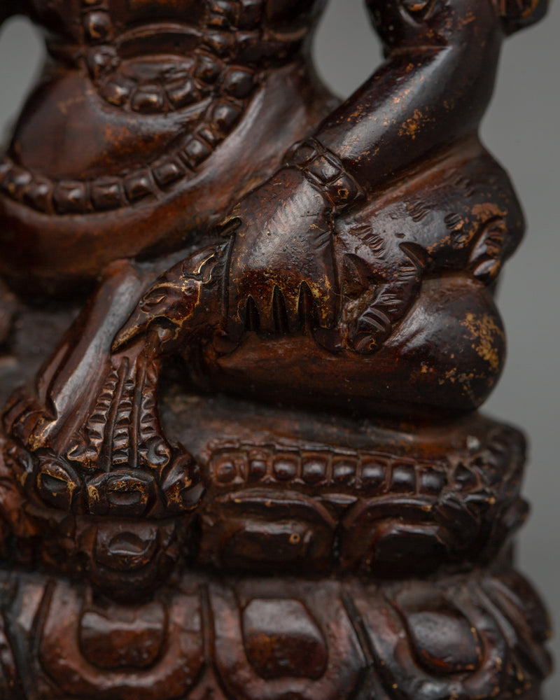 Hindrances Remover Black Dzambhala Statue | Bestower of Prosperity and Protection