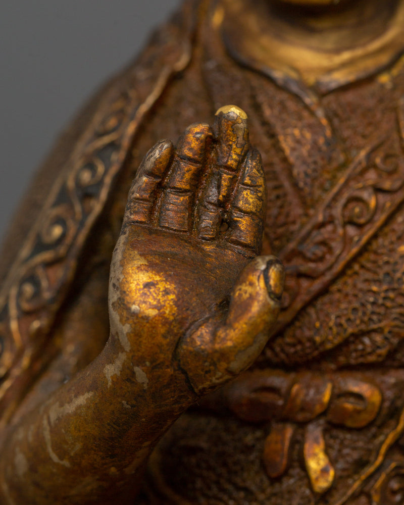 Tibetan Leader of The Kagyu Lineage Karmapa Statue | Guardian of the Dharma Teachings