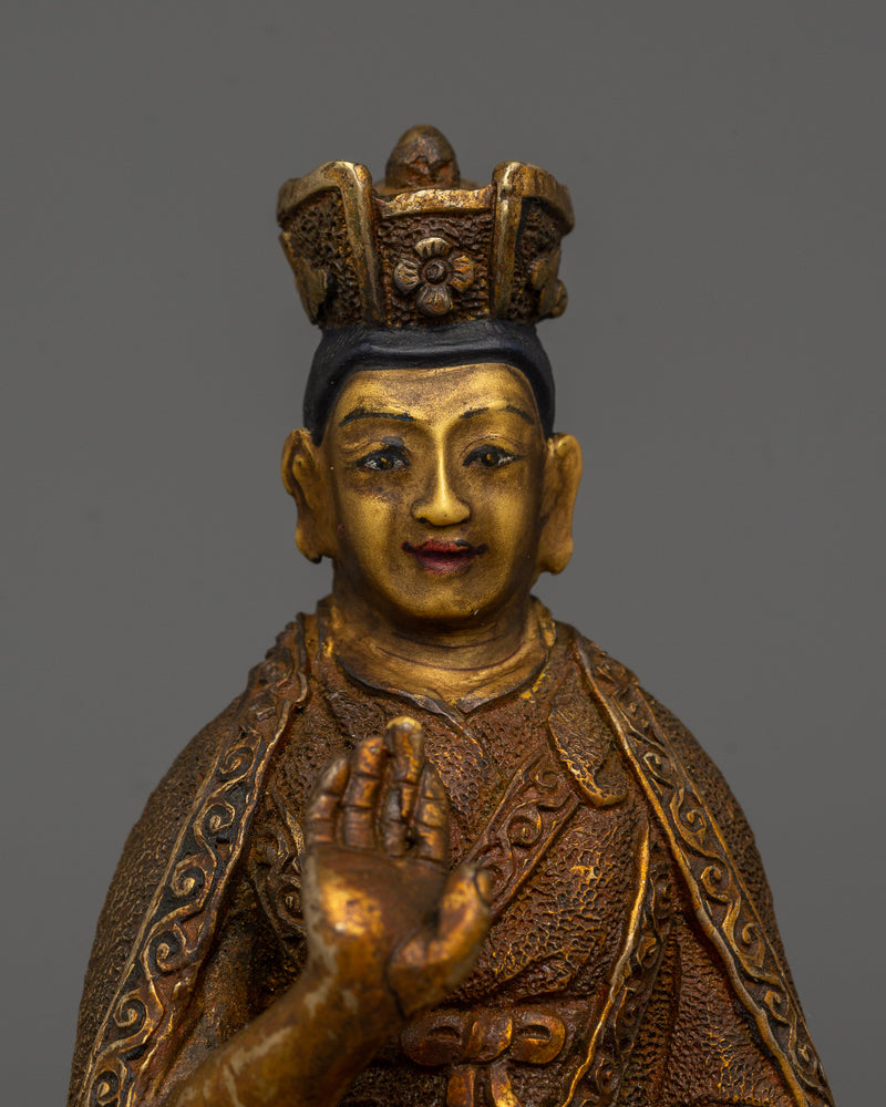 Tibetan Leader of The Kagyu Lineage Karmapa Statue | Guardian of the Dharma Teachings