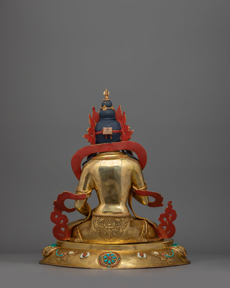 Golden Vajrasattva Statue for Altar | An Exquisite Piece, Handmade in Nepal