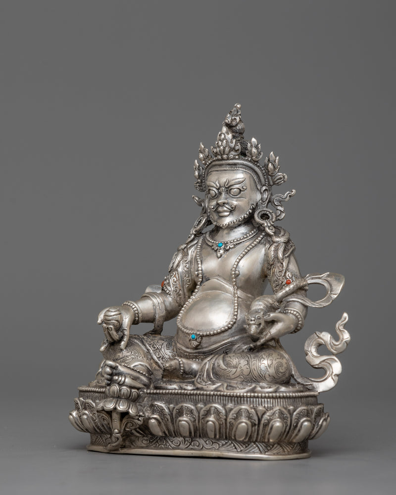 Tibetan Dzambhala Wealth Deity Statue | Sculpture for Prosperity and Spiritual Wealth