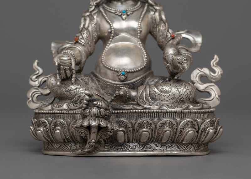 Tibetan Dzambhala Wealth Deity Statue | Sculpture for Prosperity and Spiritual Wealth