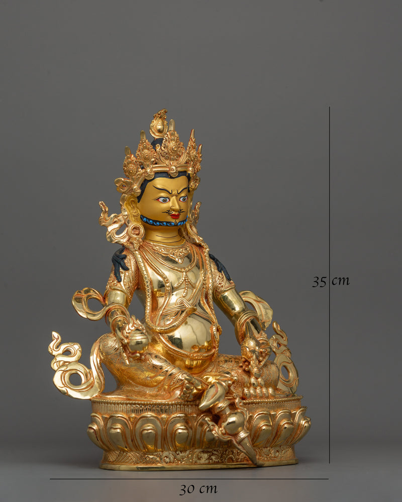 Dzambhala 13.8 Inch Statue | Wealth Deity of Buddhism