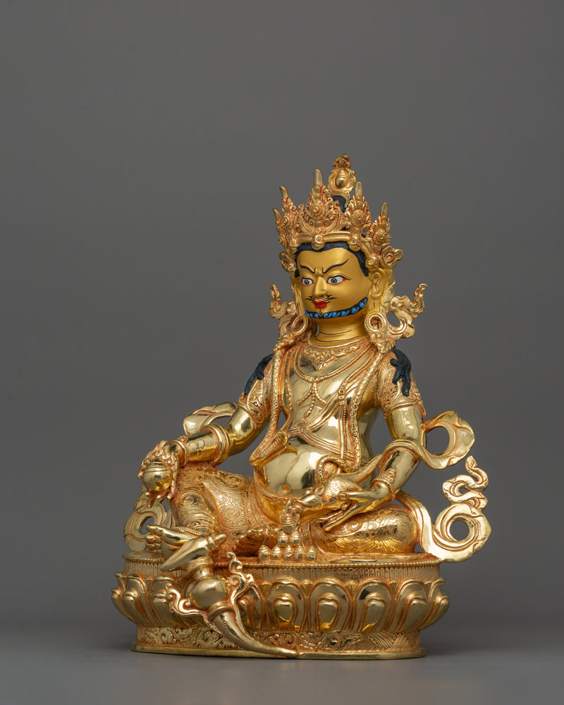 Dzambhala 13.8 Inch Statue | Wealth Deity of Buddhism