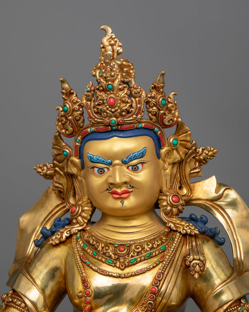 Himalayan Wealth Deity Dzambhala Figurine | Guardian of Prosperity