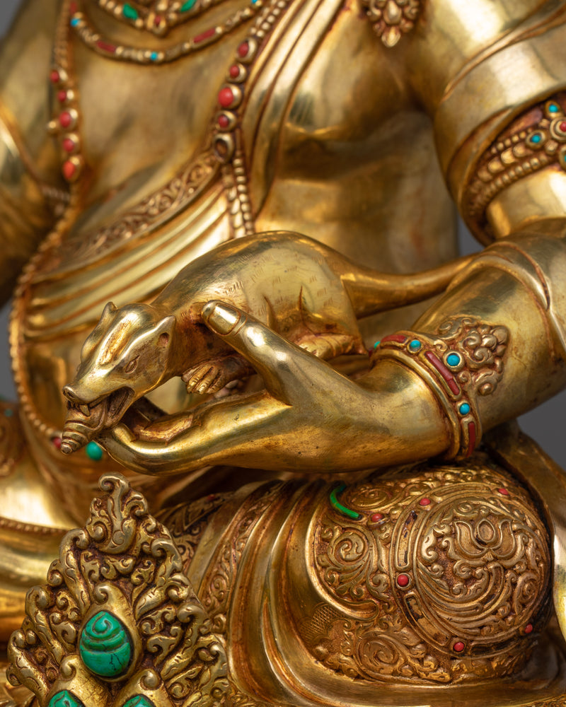 Himalayan Wealth Deity Dzambhala Figurine | Guardian of Prosperity