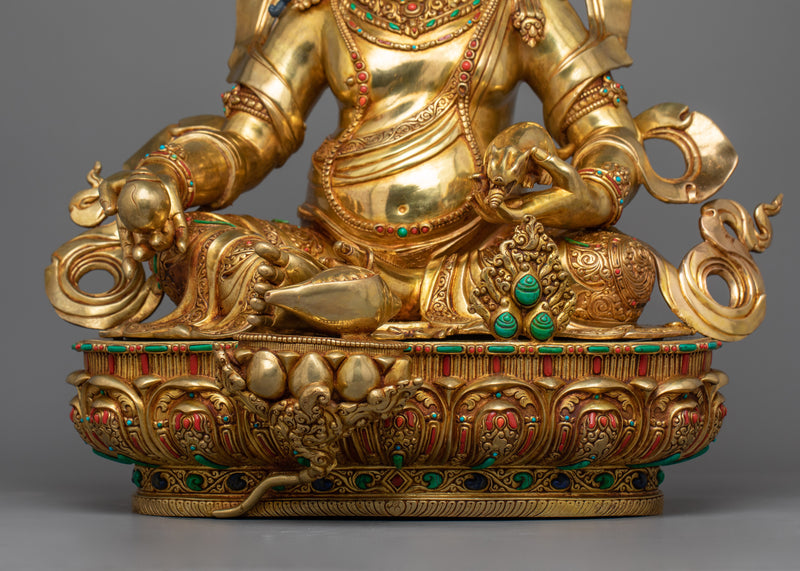 Himalayan Wealth Deity Dzambhala Figurine | Guardian of Prosperity