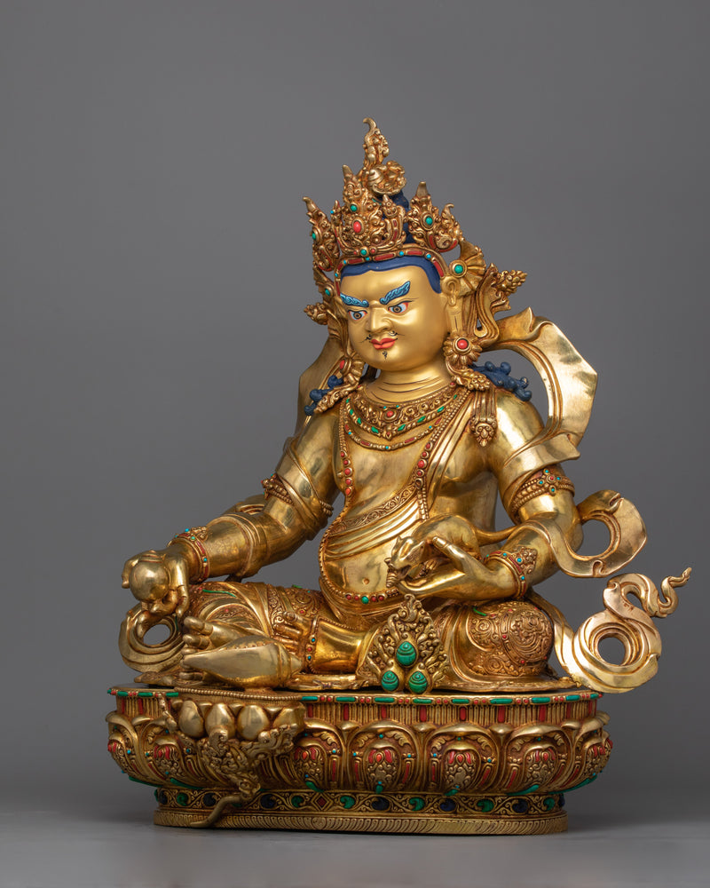 Himalayan Wealth Deity Dzambhala Figurine | Guardian of Prosperity