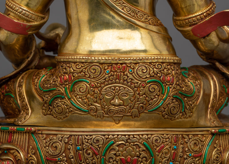 Himalayan Wealth Deity Dzambhala Figurine | Guardian of Prosperity