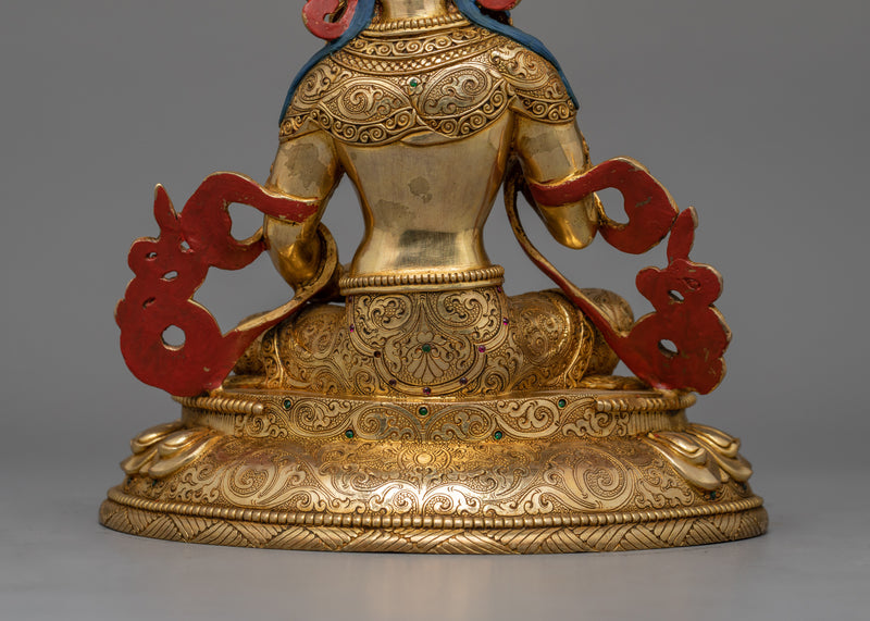 Handmade Vajrasattva Buddhist Deity Figurine | The Tibetan Deity of Purification