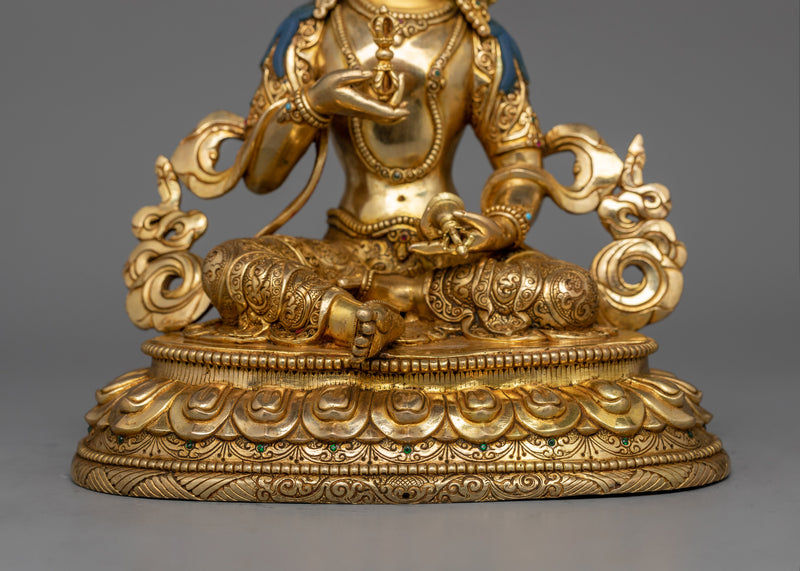 Handmade Vajrasattva Buddhist Deity Figurine | The Tibetan Deity of Purification