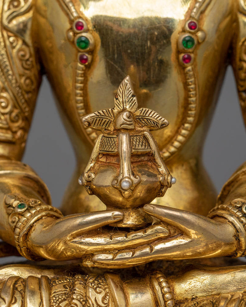 Long-Life Sculpture of Buddha Amitayus | Immortality and Spiritual Vitality Deity