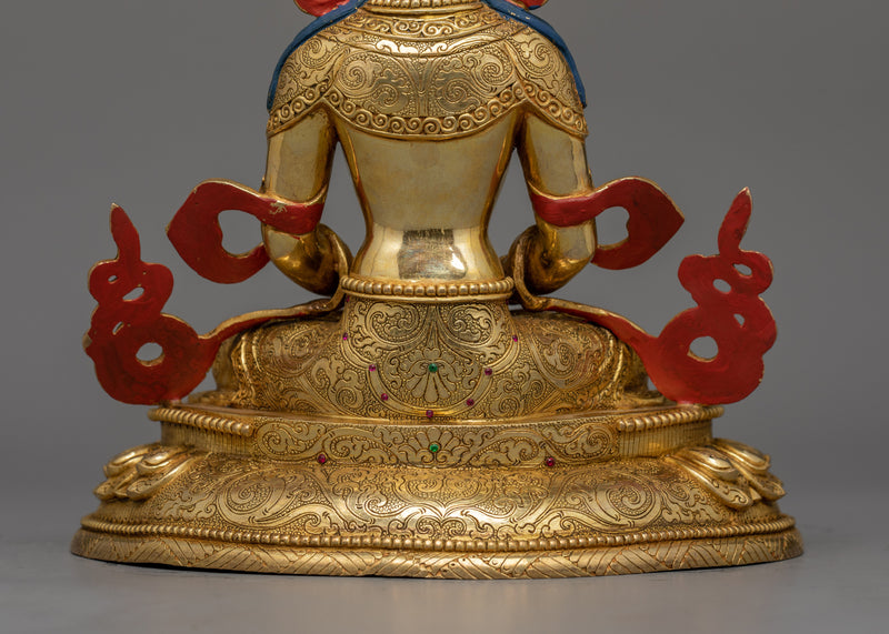 Long-Life Sculpture of Buddha Amitayus | Immortality and Spiritual Vitality Deity