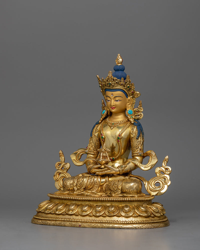 Long-Life Sculpture of Buddha Amitayus | Immortality and Spiritual Vitality Deity