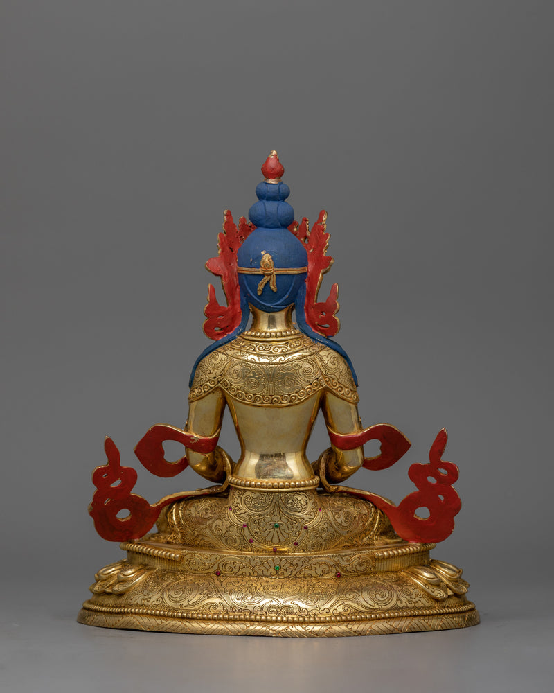 Long-Life Sculpture of Buddha Amitayus | Immortality and Spiritual Vitality Deity