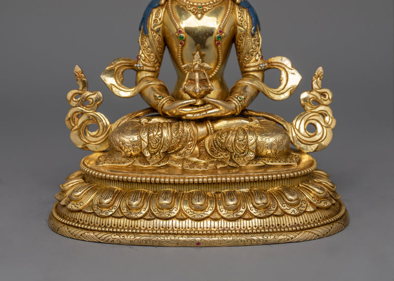 Long-Life Sculpture of Buddha Amitayus | Immortality and Spiritual Vitality Deity