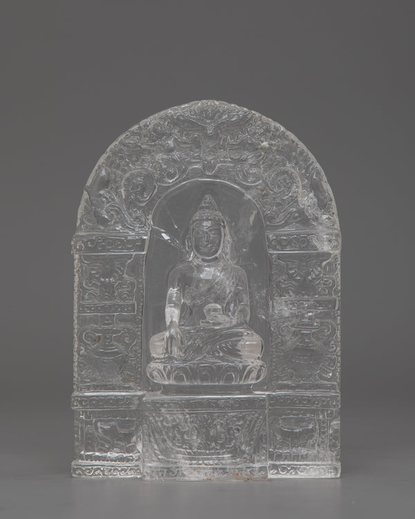 Shakyamuni Buddha Crystal Sculpture