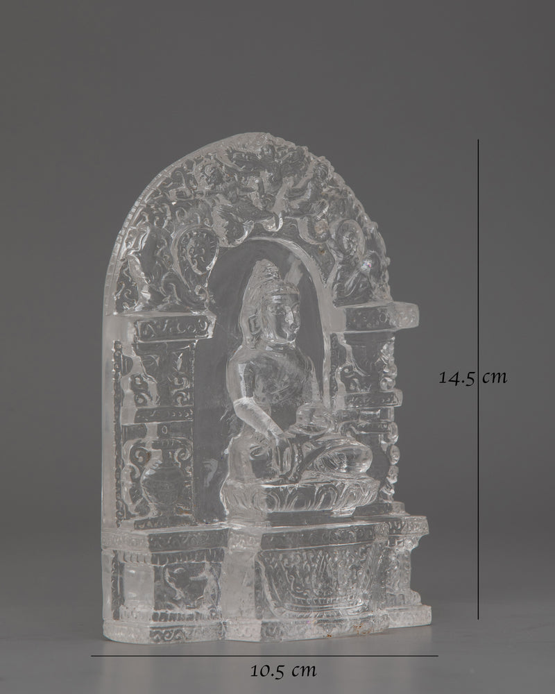 Shakyamuni Buddha Crystal Sculpture