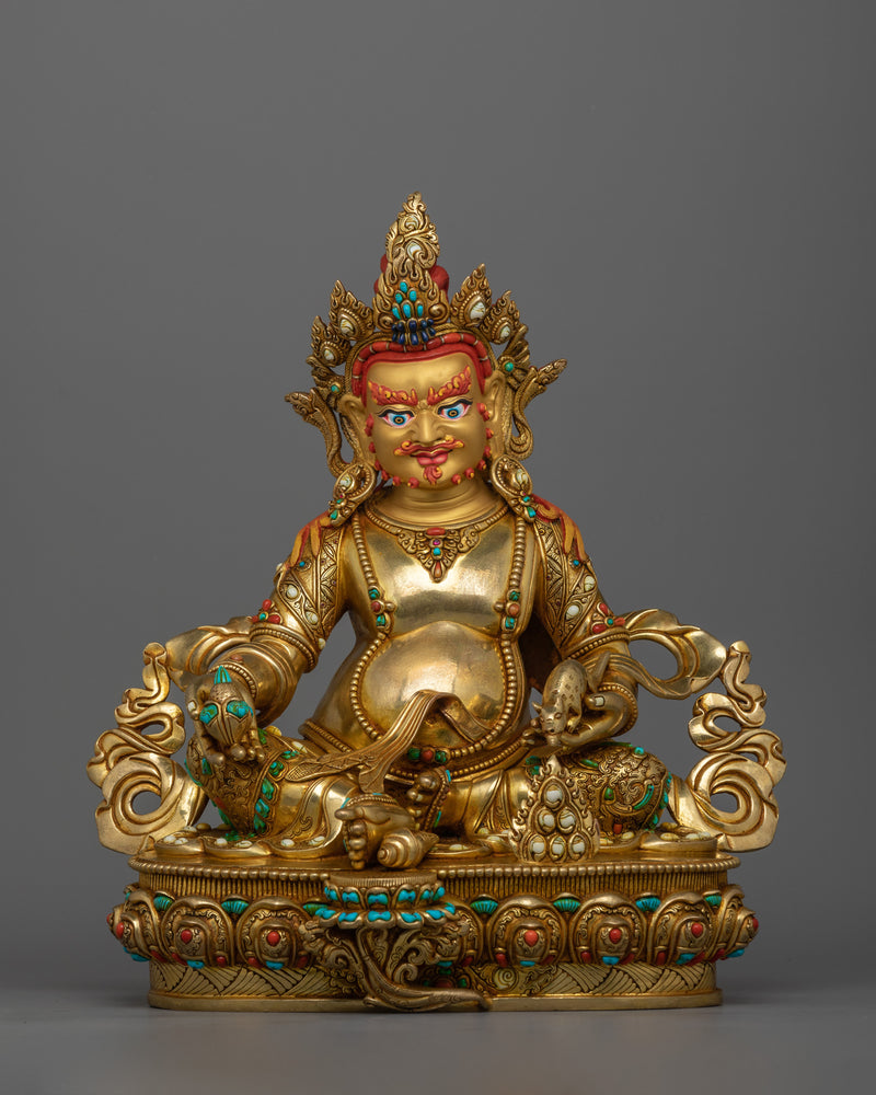 Gold-Gilded Jambhala Statue