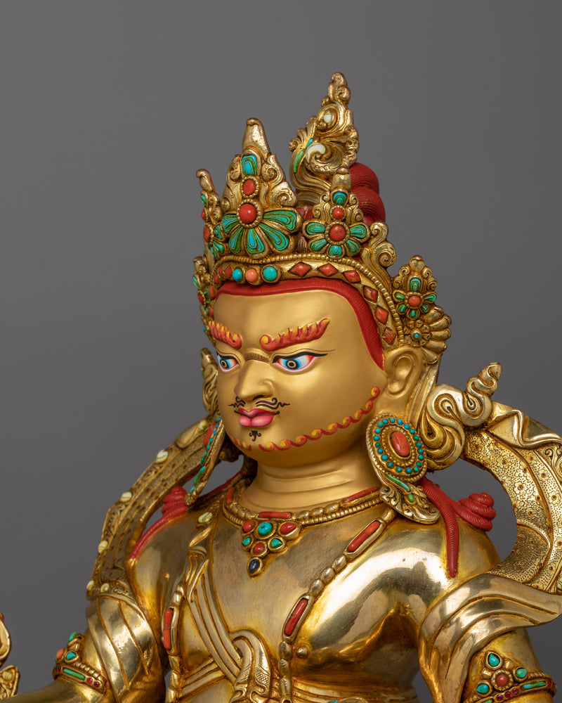 Buddhist Dzambhala Kubera Altar Figurine | Protector of Wealth and Harmony