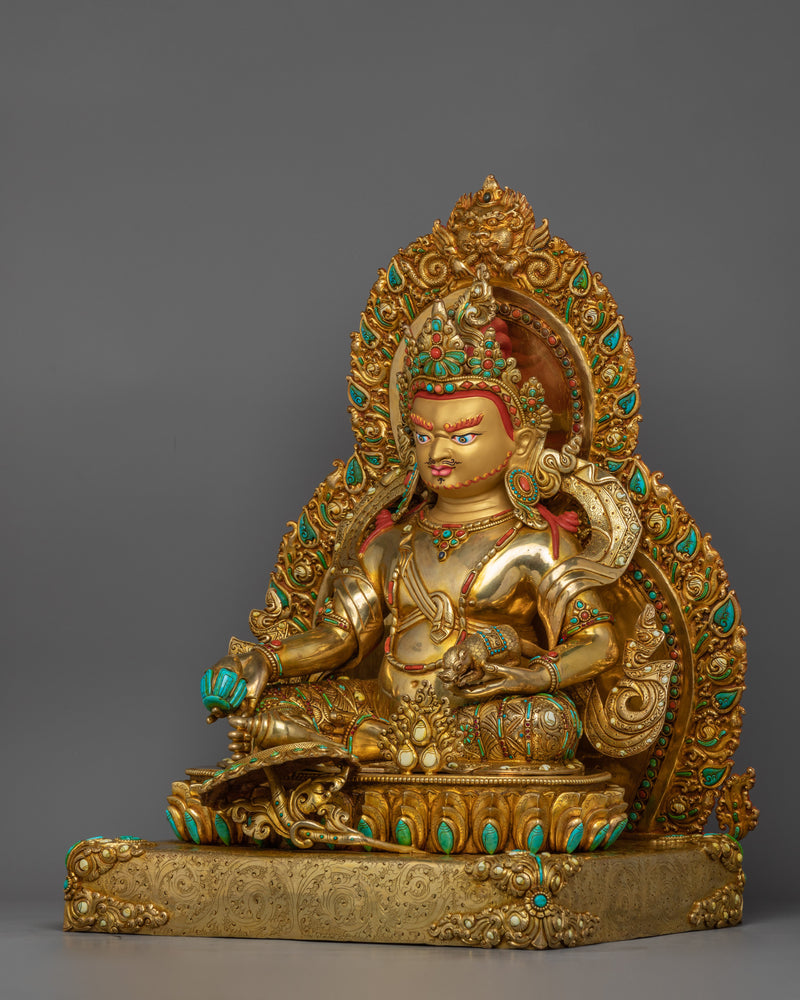 Buddhist Dzambhala Kubera Altar Figurine | Protector of Wealth and Harmony