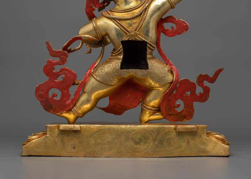 Tibetan Vajrapani Bodhisattva Statue | Holder of Thunderbolt