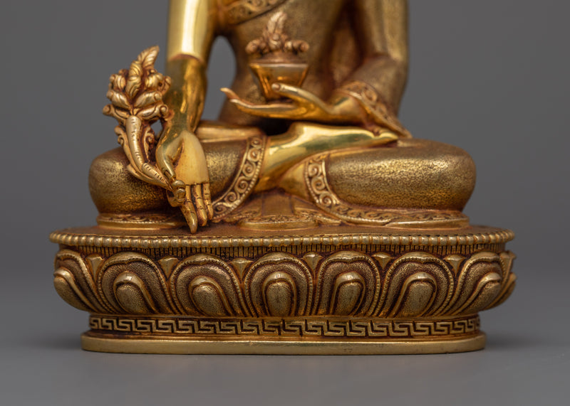 Sacred Three Buddha Sculpture Set | Medicine, Amitabha, and Shakyamuni Statues