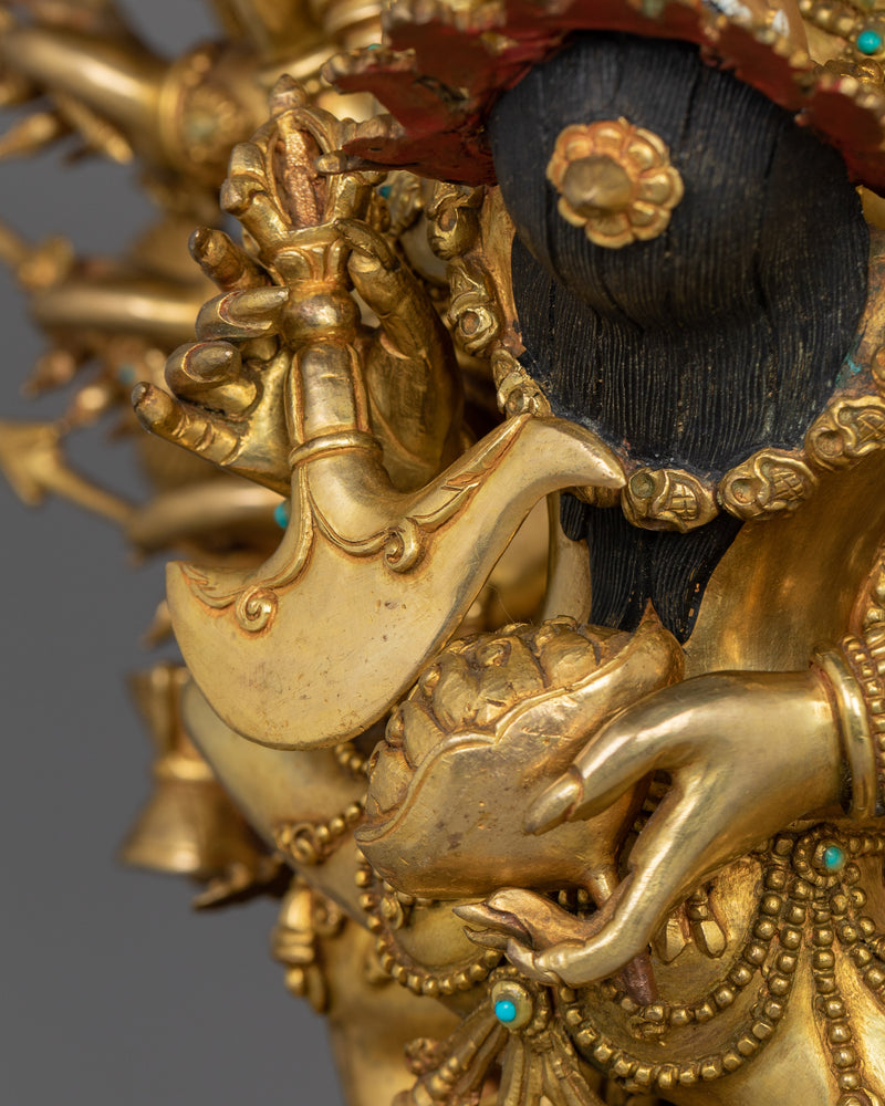 Yidam Deity Yamantaka Statue | Majestic Buddhist Protector Statue