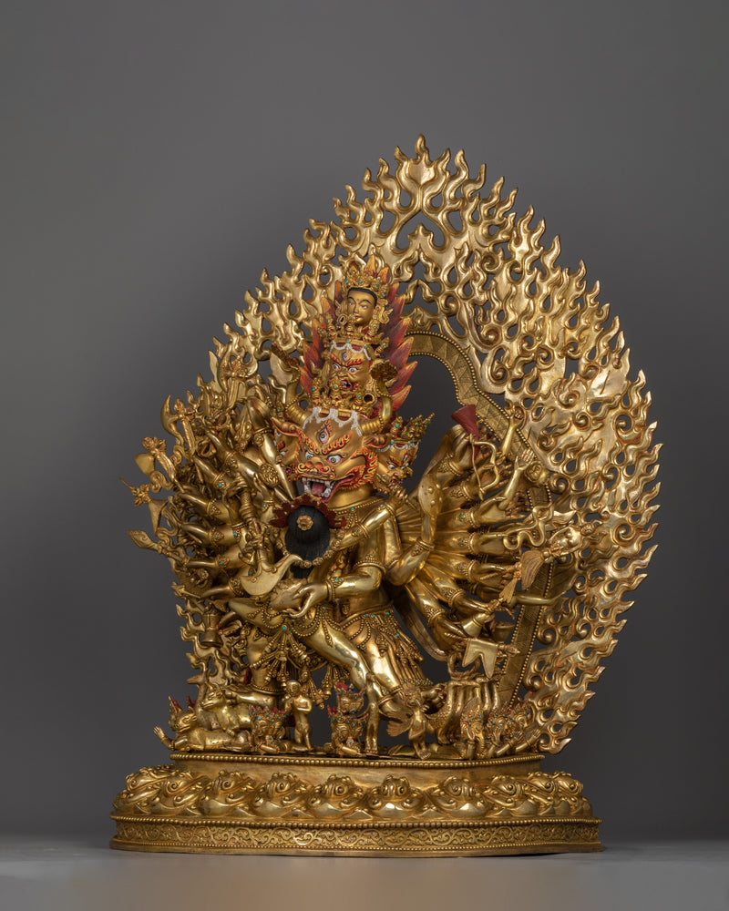 Yidam Deity Yamantaka Statue | Majestic Buddhist Protector Statue