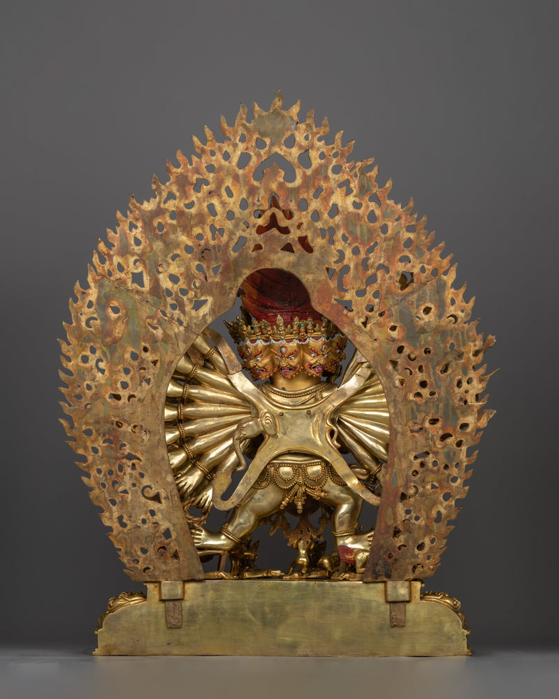 Yidam Deity Yamantaka Statue | Majestic Buddhist Protector Statue