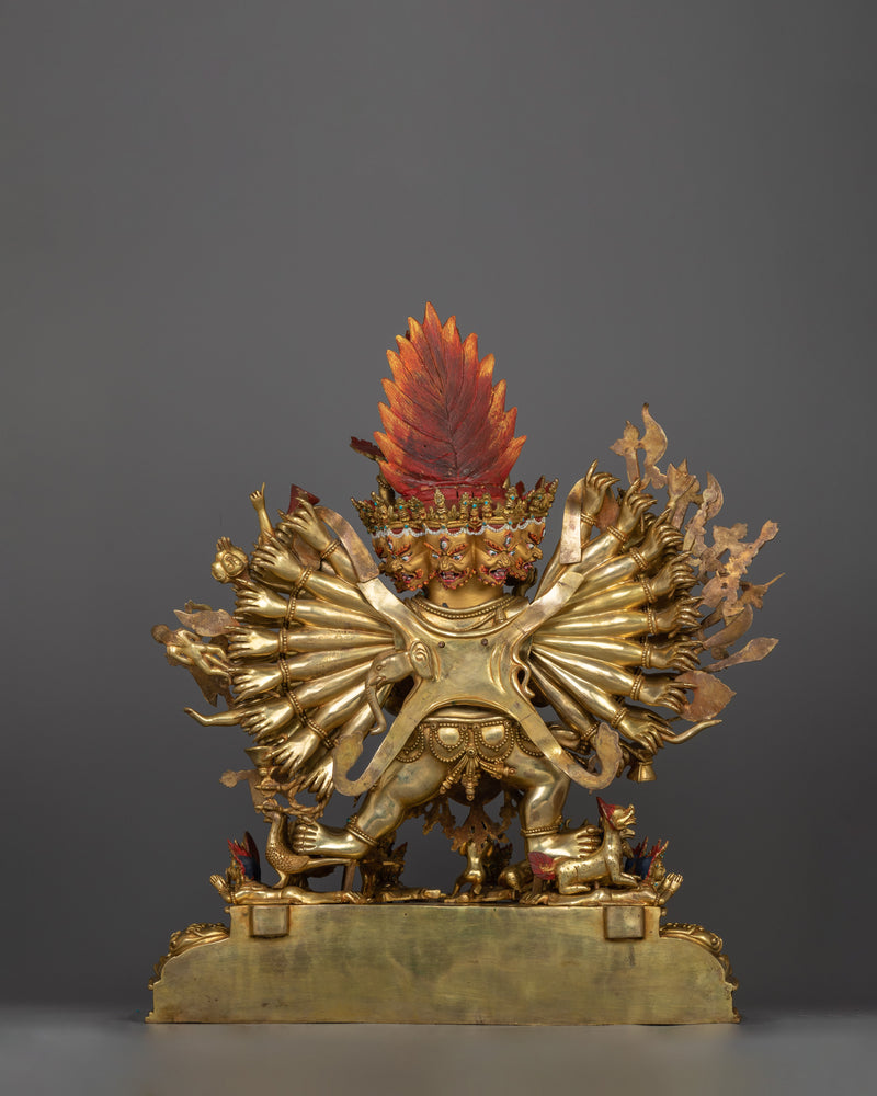 Yidam Deity Yamantaka Statue | Majestic Buddhist Protector Statue