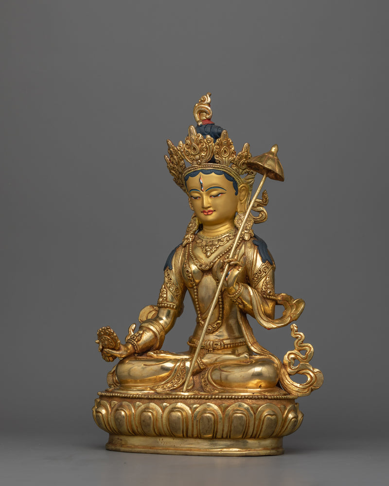 Tibetan Sitatapatra Statue "Dukar" | An Emanation of Avalokiteshvara