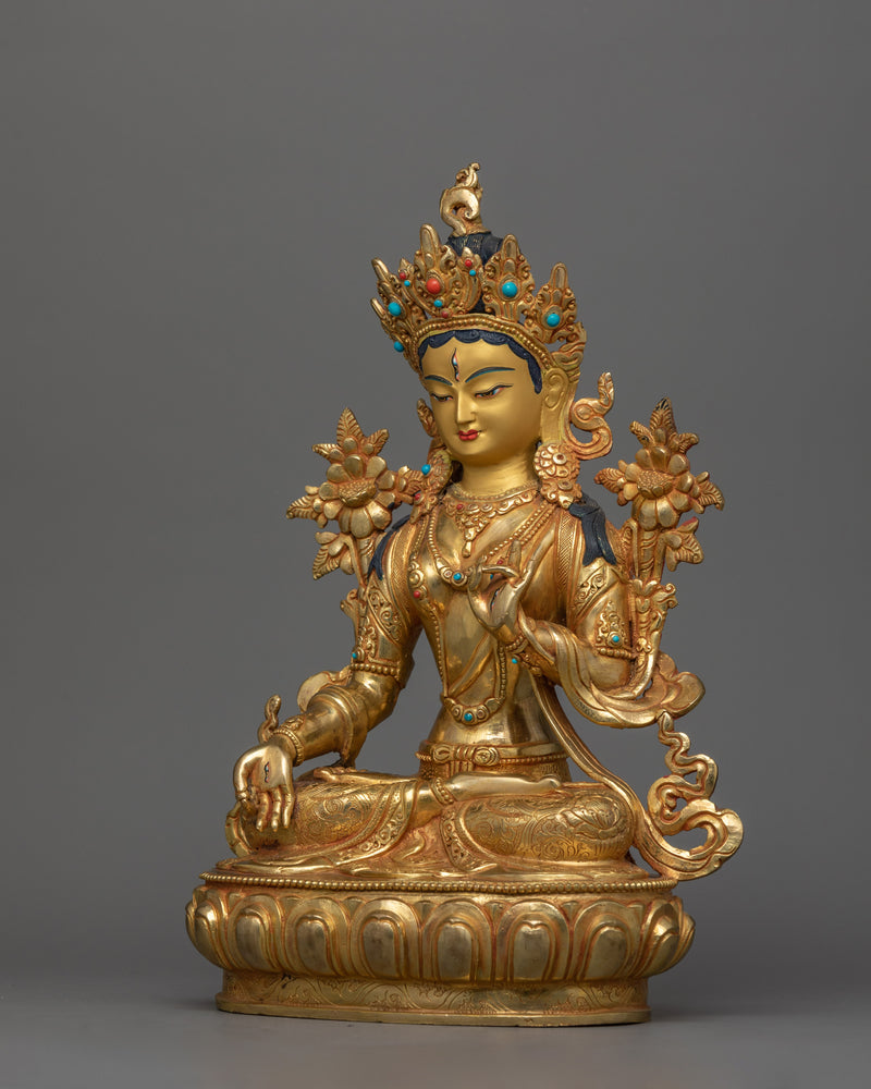 Female Buddha Arya Tara Goddess Statue | The Noble Tara of Compassion